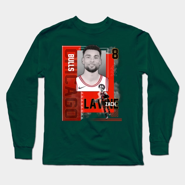 Chicago Bulls Zach Lavine 8 Long Sleeve T-Shirt by today.i.am.sad